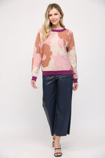 The Jocelyn Abstract Floral Sweater