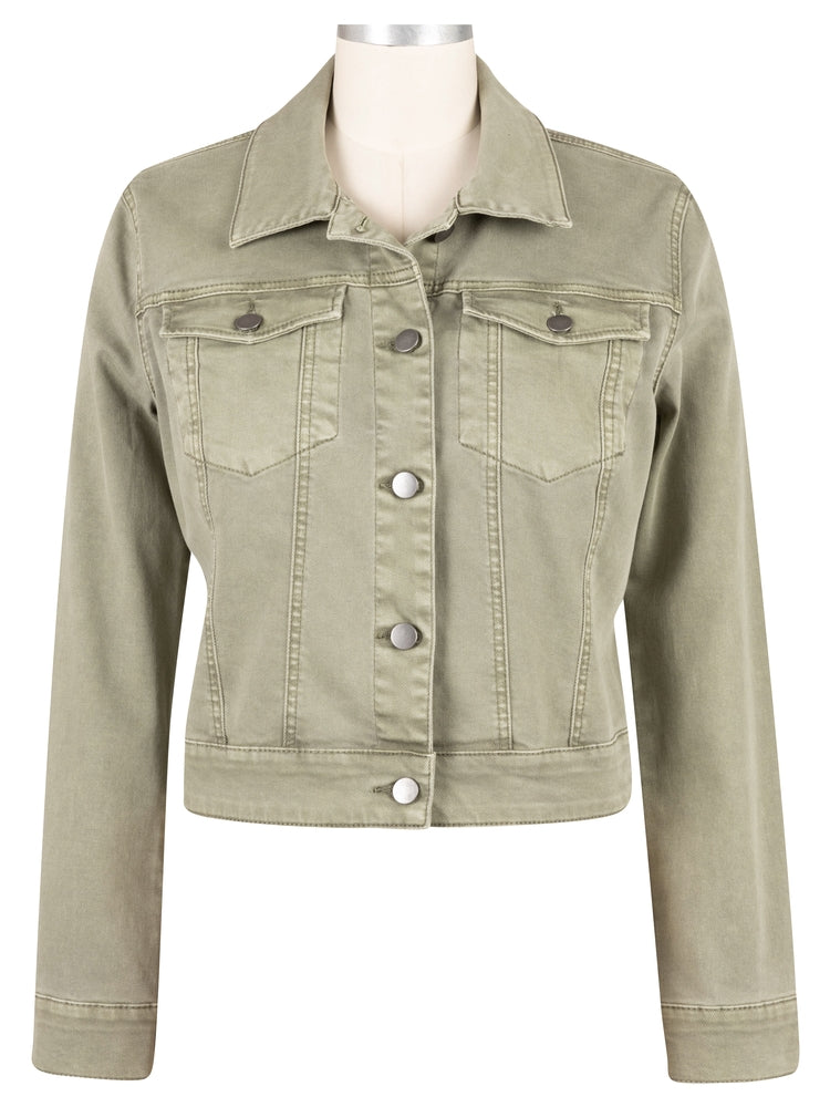 Kut - Julia Crop Jacket in Olive