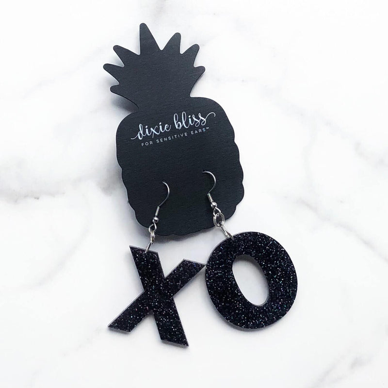 Dixie Bliss - XO in Black Glitter