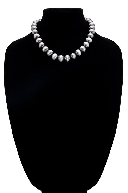 Navajo Pearl Statement Necklace
