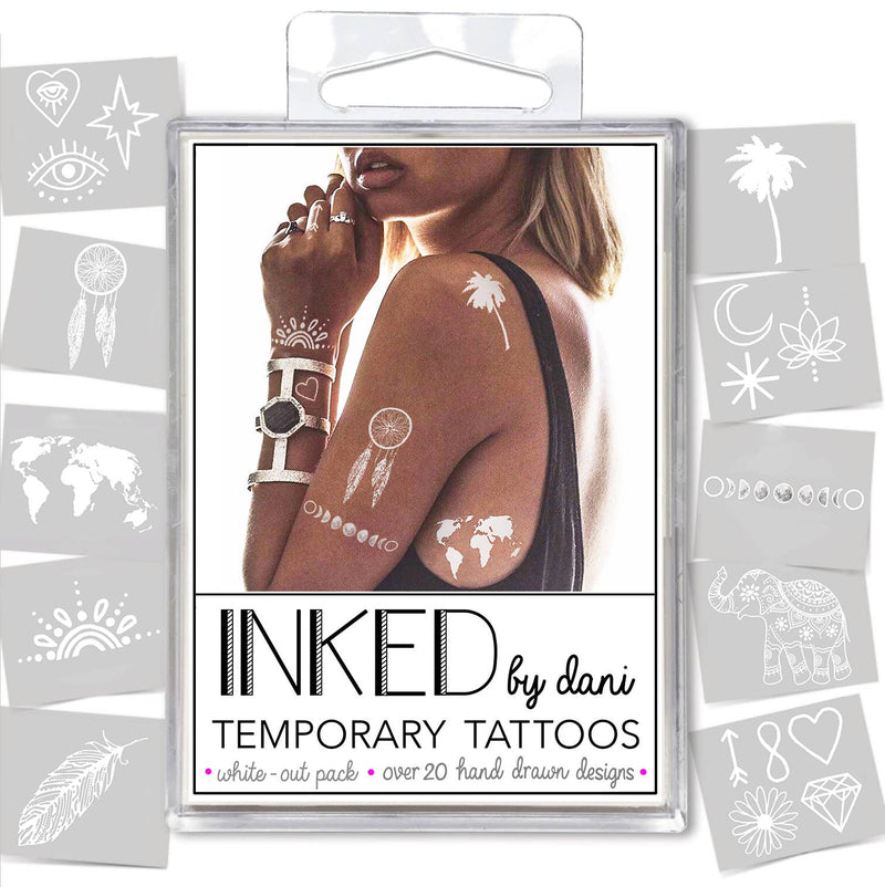 Inked By Dani Temporary Tattoo - White-Out Pack