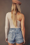 High Rise Bandana Print Shorts