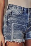 High Rise Bandana Print Shorts