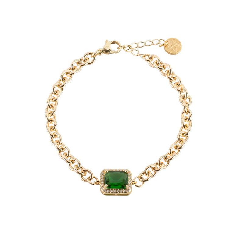 RC - Elizabeth Link Bracelet Emerald