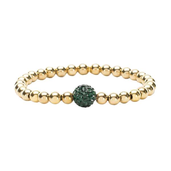 RC - Ireland Beaded Bracelet - Emerald / Gold