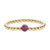 RC - Ireland Beaded Bracelet - Hot Pink/Gold