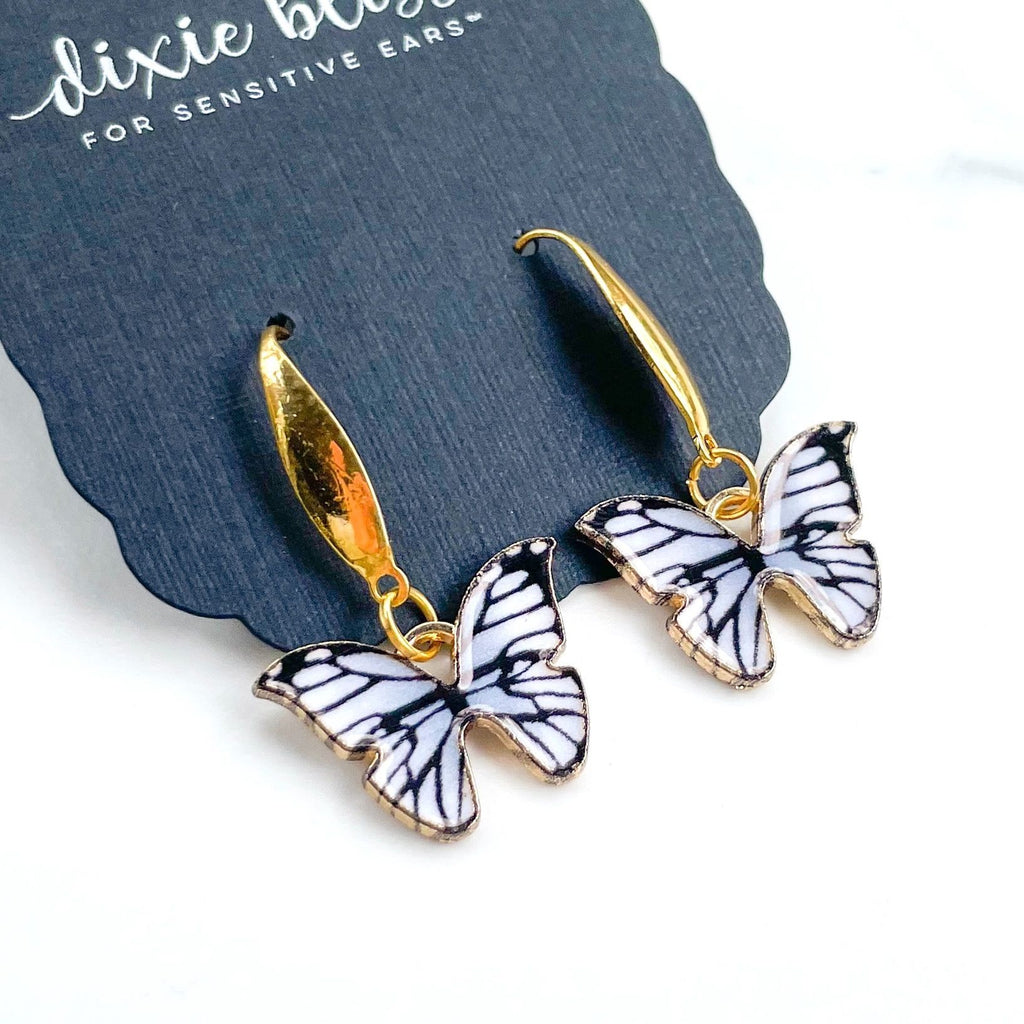 Dixie Bliss - Butterfly Charm in White
